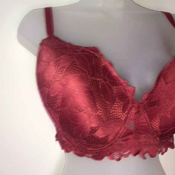 Adrienne Vittadini Studio Red Lacy Bra 38DD - Picture 4 of 11